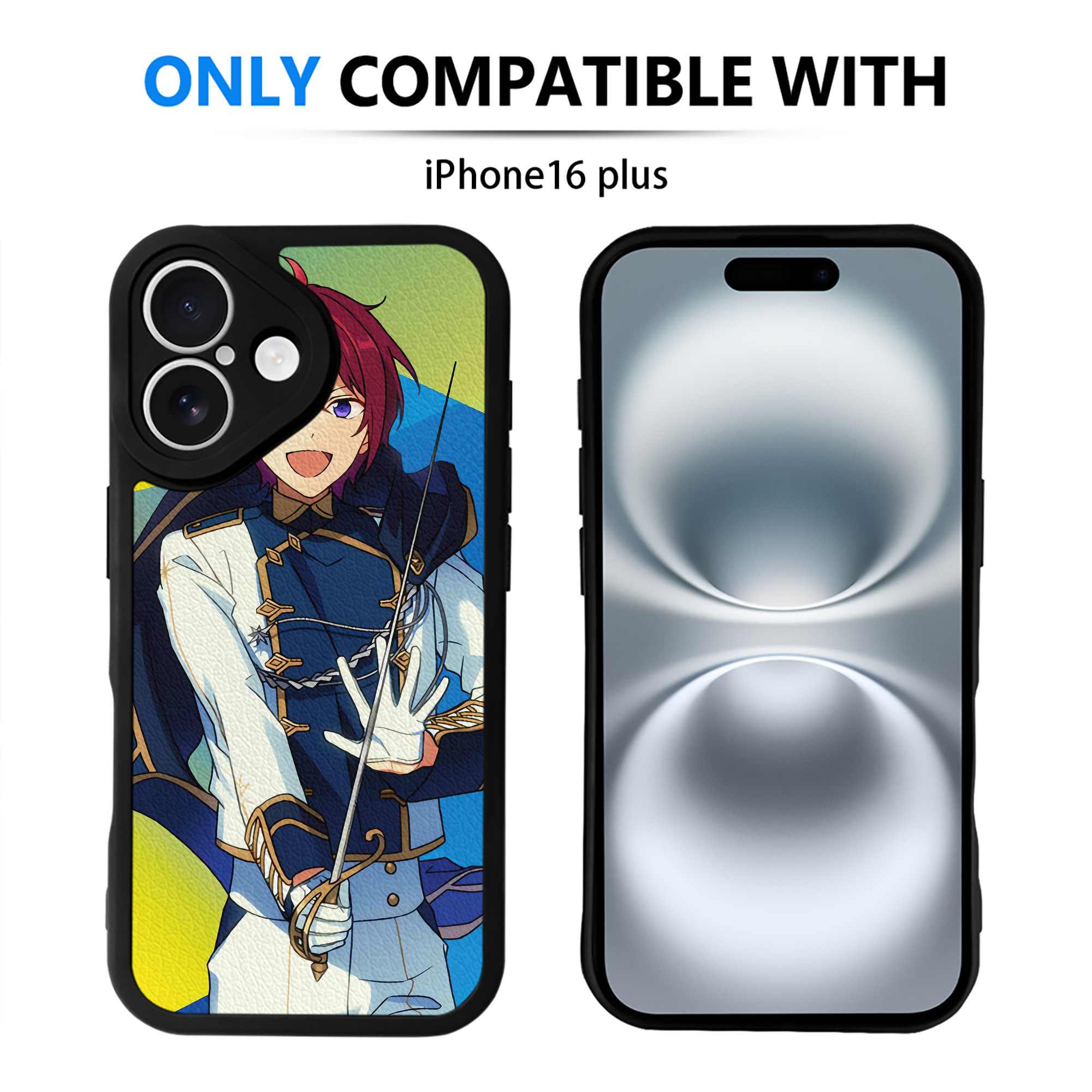 （画像用） あんさんぶるスターズ! Ensemble Stars 【iPhone 16シリーズ対応】シリコンスマホケース（レザー調） 材質：シリコン